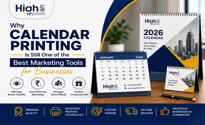 Businesses in Coimbatore using calendar printing for branding
