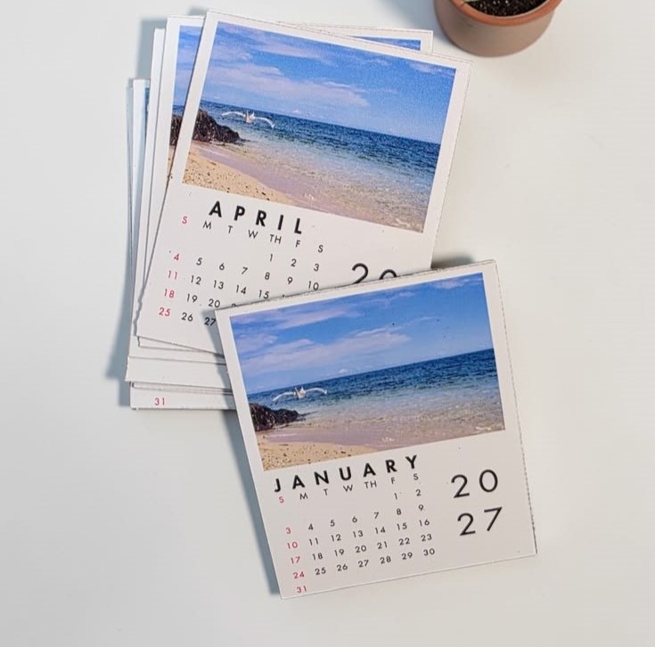 Customized pocket calendar printing sample