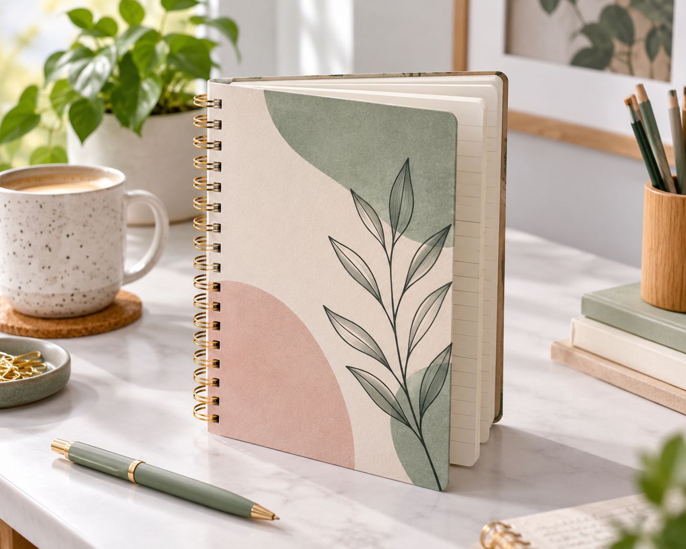 Spiral diary printing sample