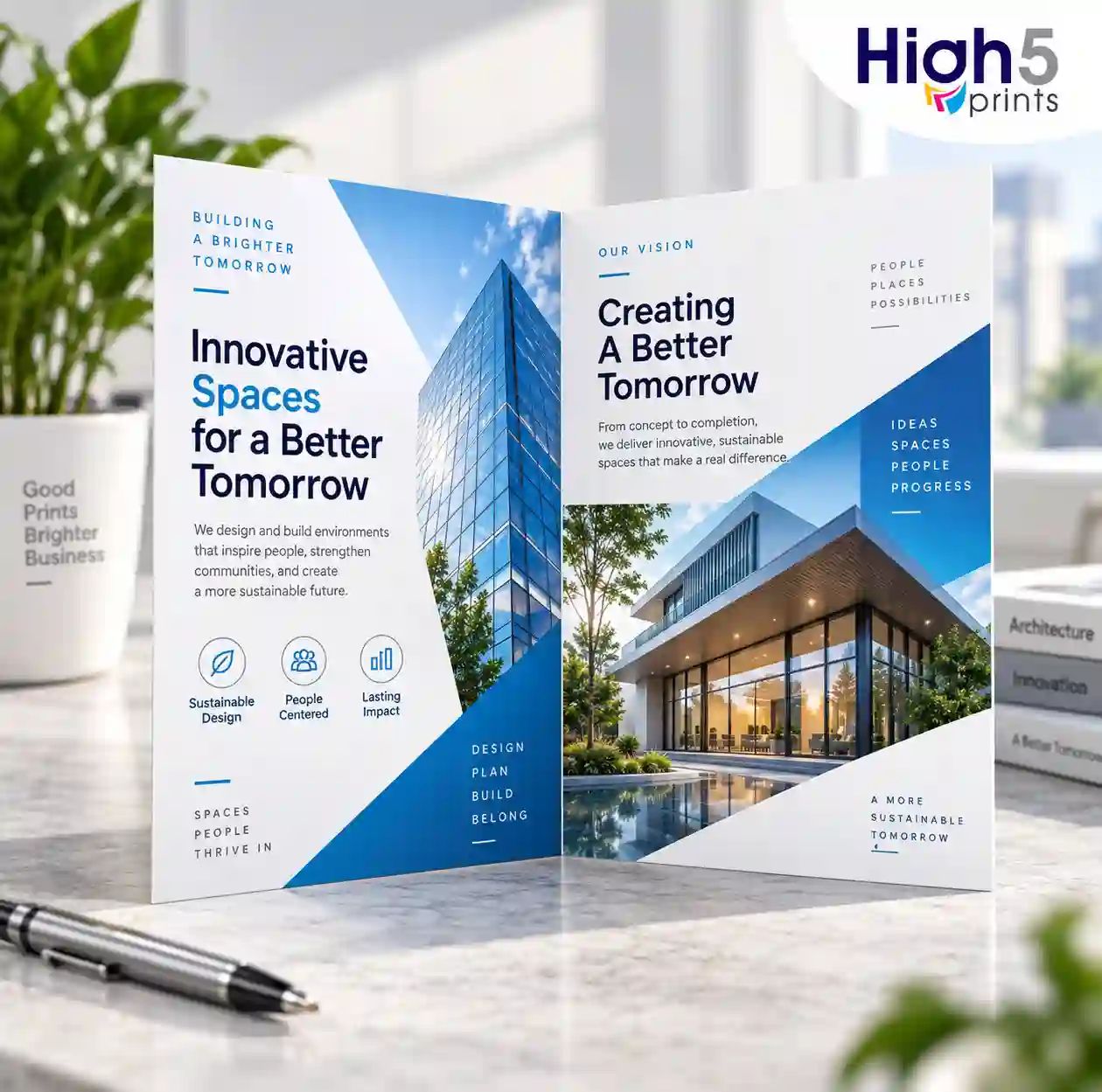 Bi-fold brochure printing