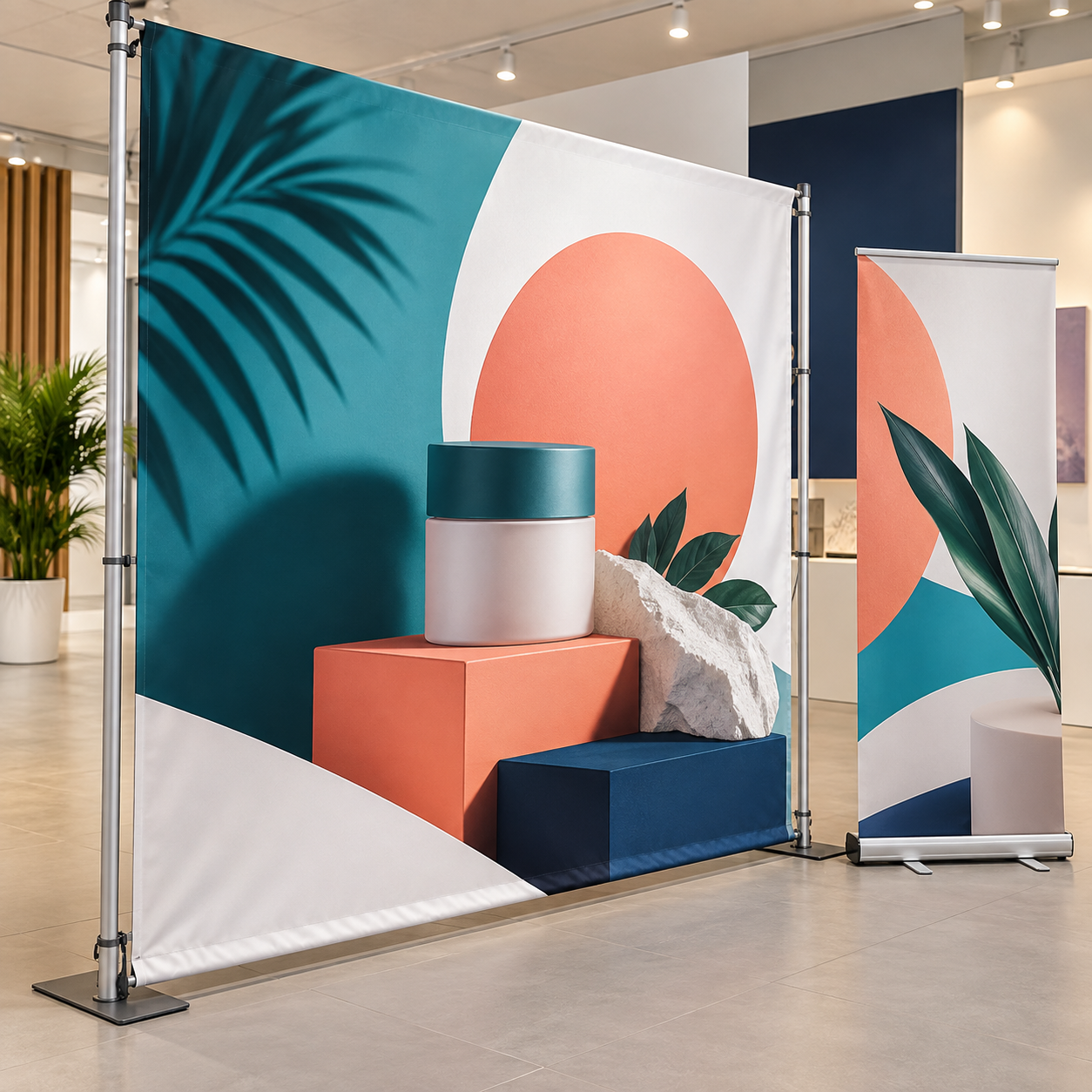 Indoor display flex printing