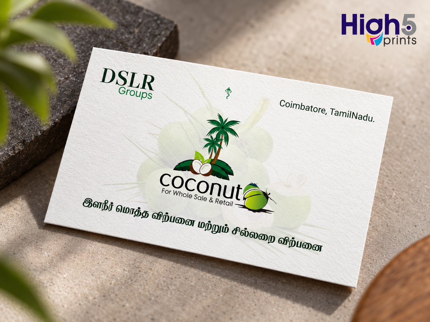 Metallic finish business card printing